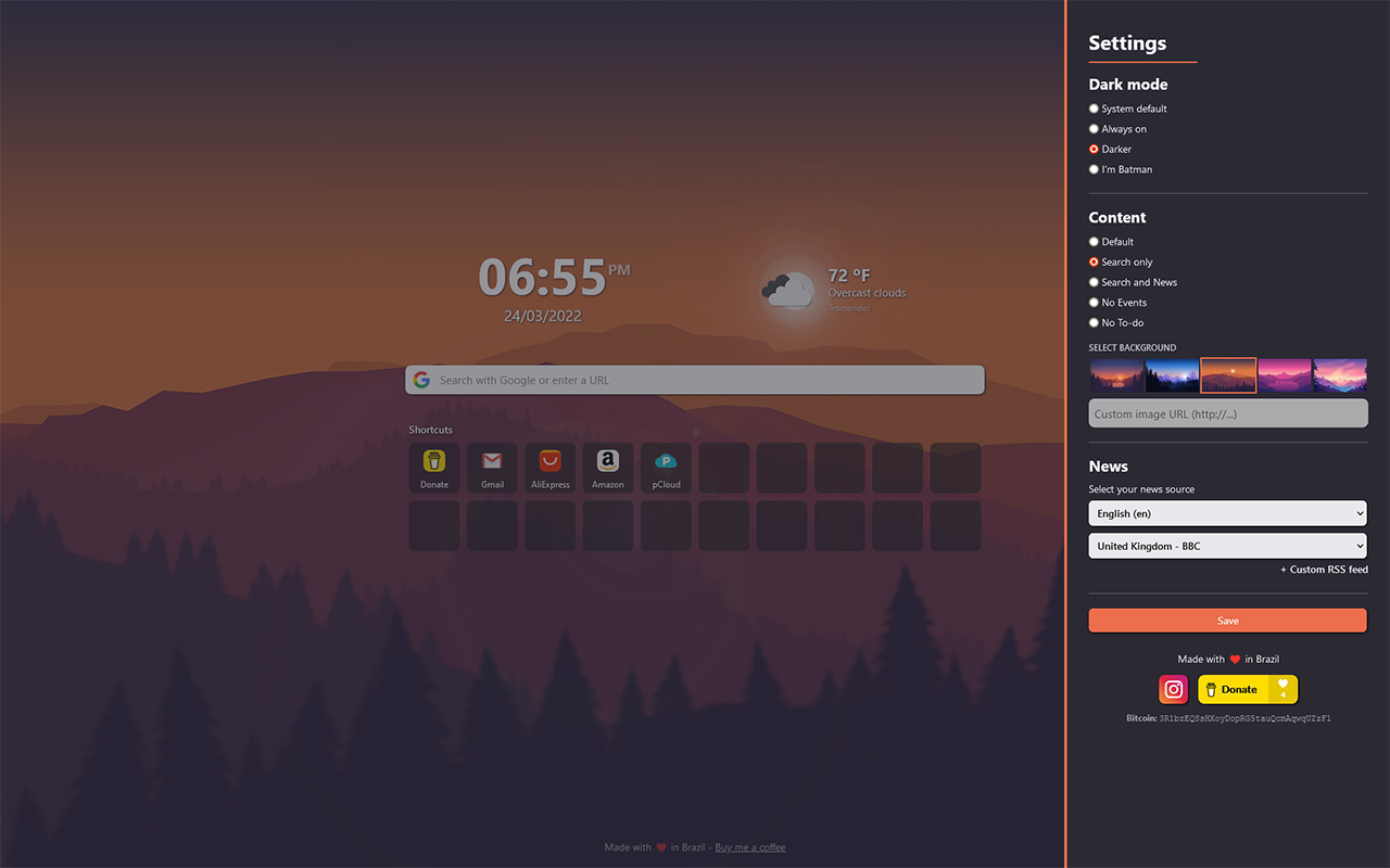 Better Tab: Speed Dial, News Feed & To-do截图5