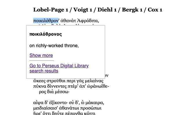 Greek/Latin Word Lookup截图2
