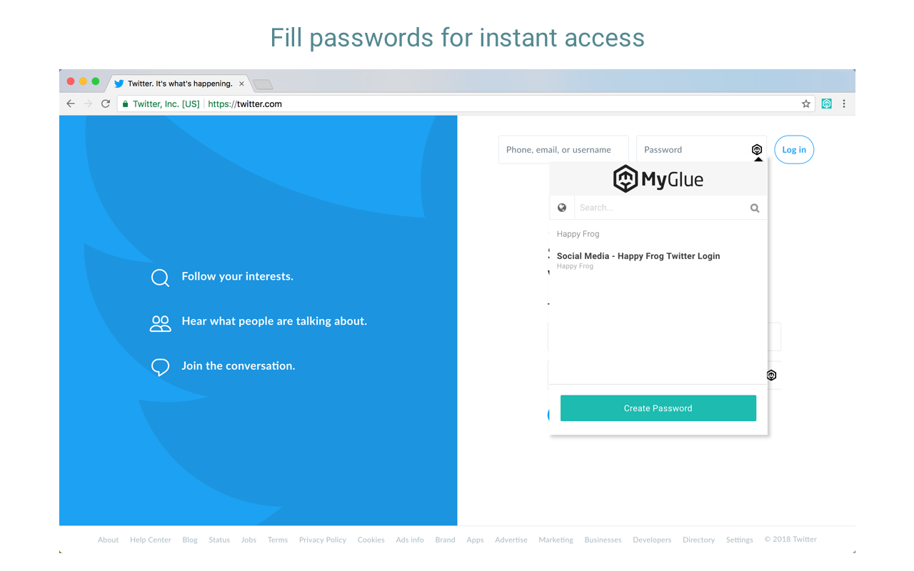 MyGlue Chrome Extension截图1
