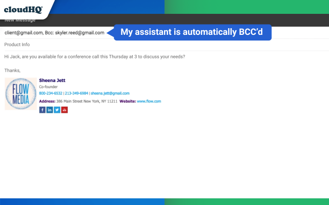 Auto BCC for Gmail™ by cloudHQ截图2