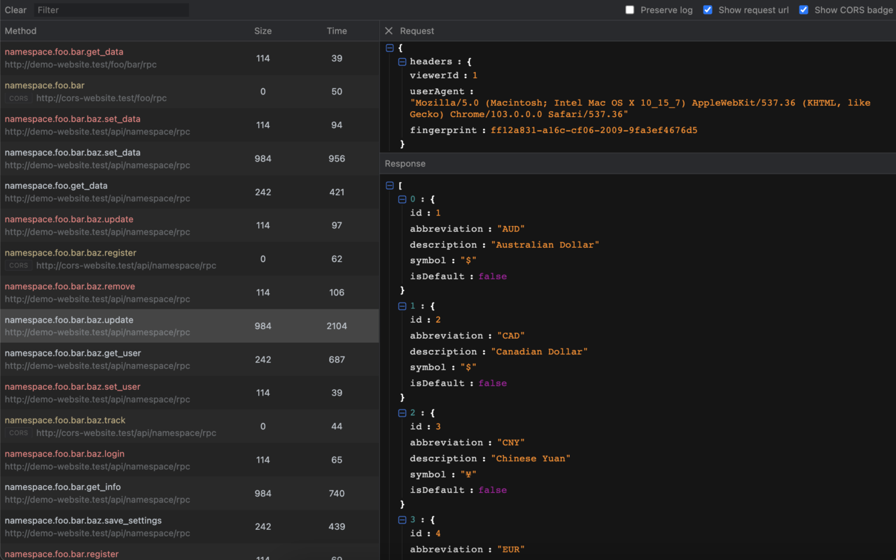 JSON RPC Chrome Viewer截图1