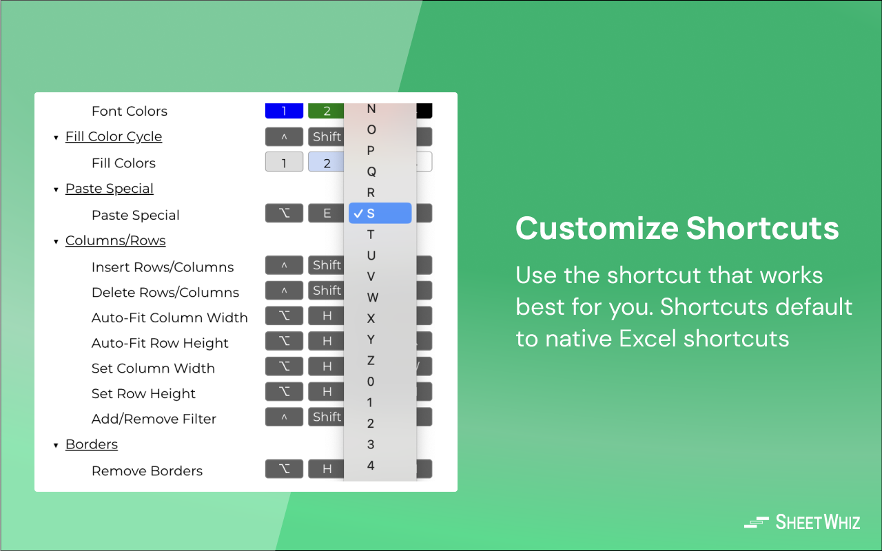 Google Sheets Excel Shortcuts & Trace Formula截图1
