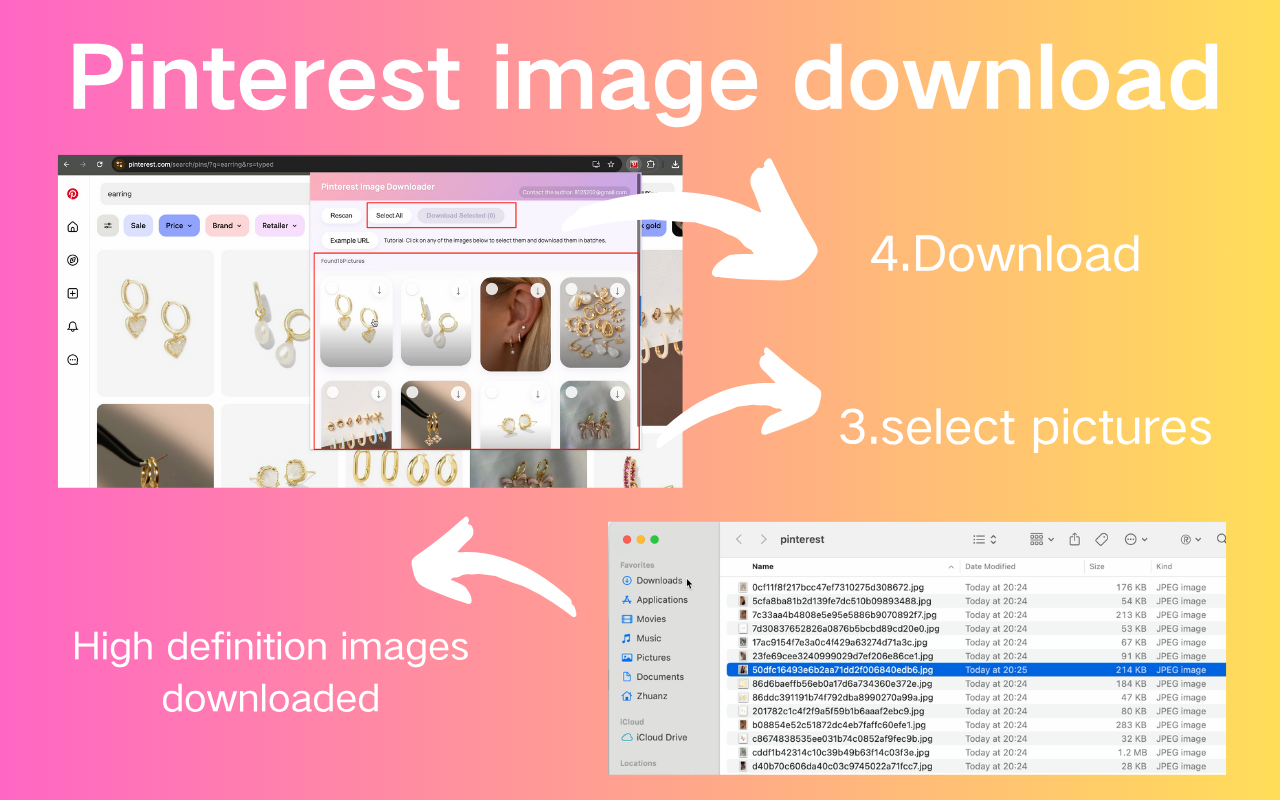 Pinterest 图片下载器截图1