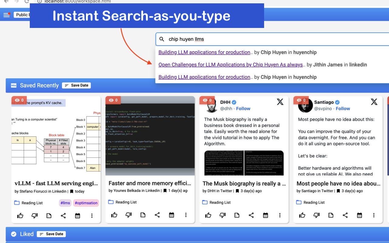 SaveLikeAPro - AI powered bookmarking截图4