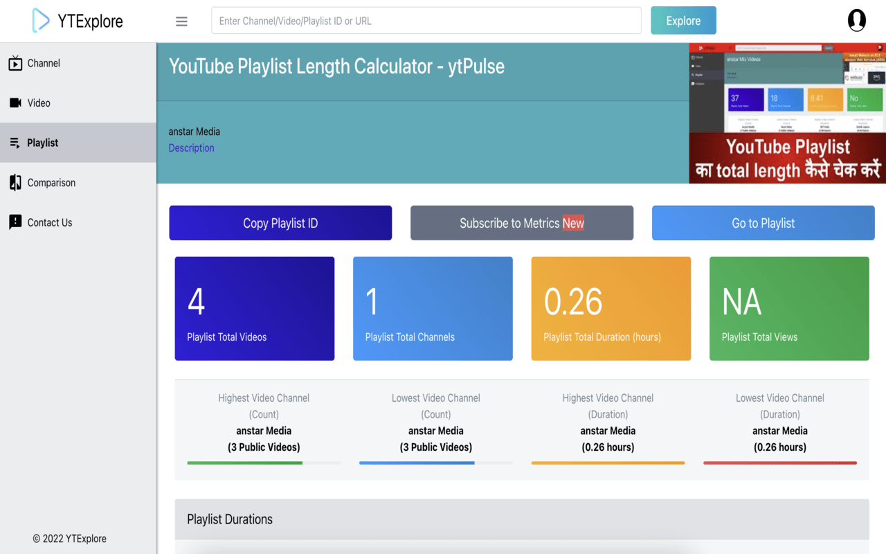 YTExplore - Calculate Playlist Duration截图2