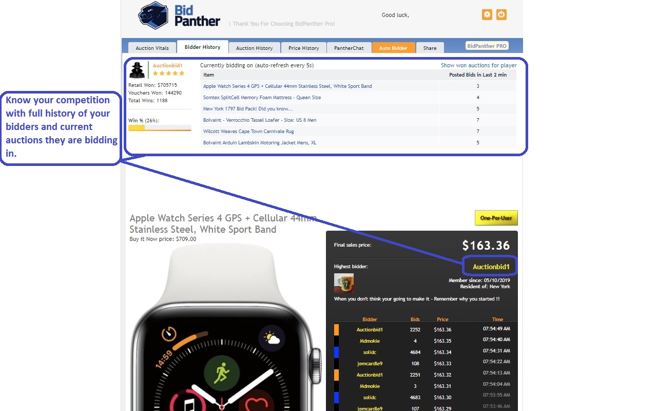 BidPanther for DealDash截图4