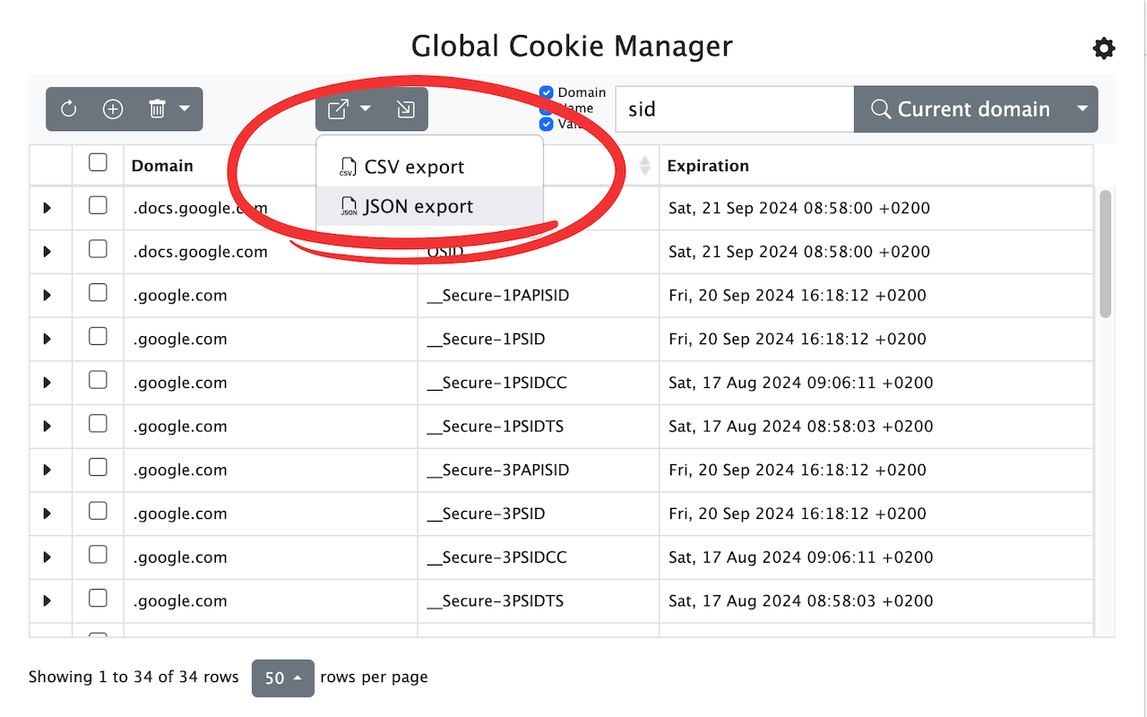 Global Cookie Manager截图1