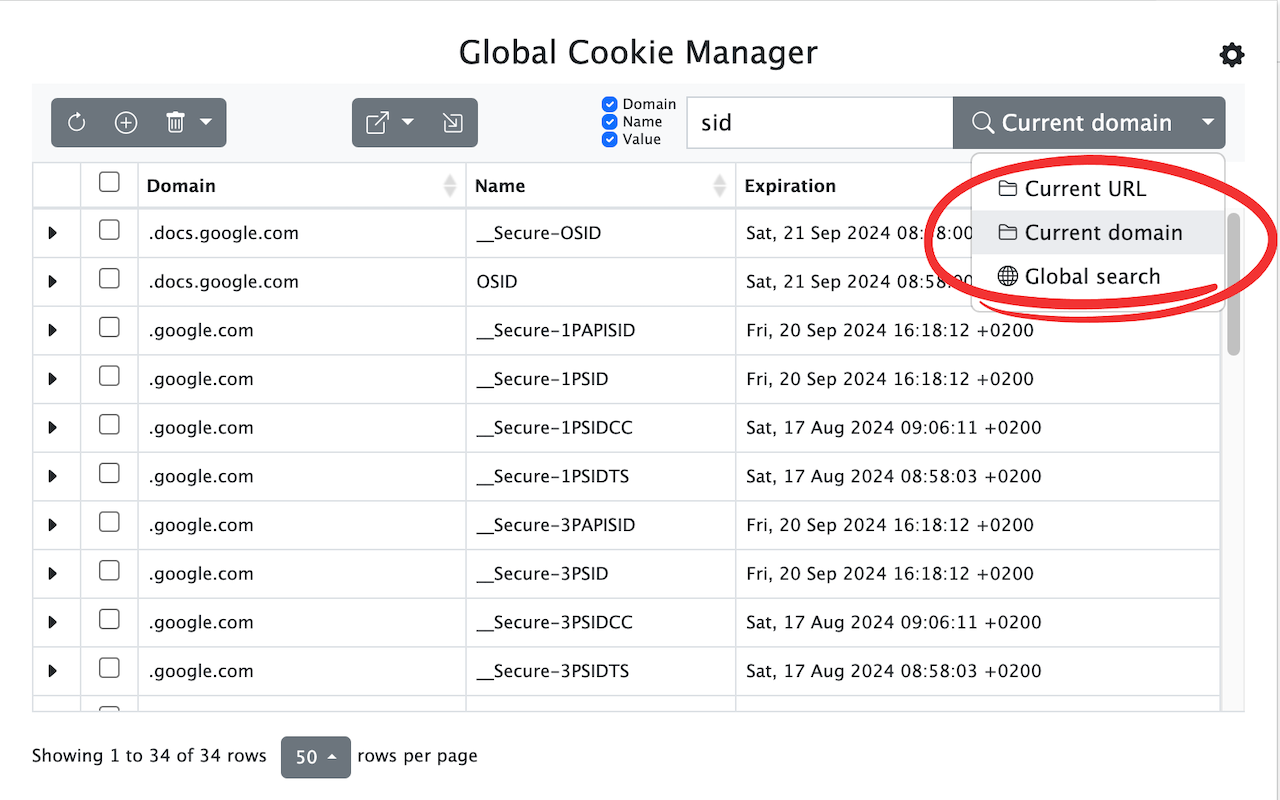 Global Cookie Manager截图4