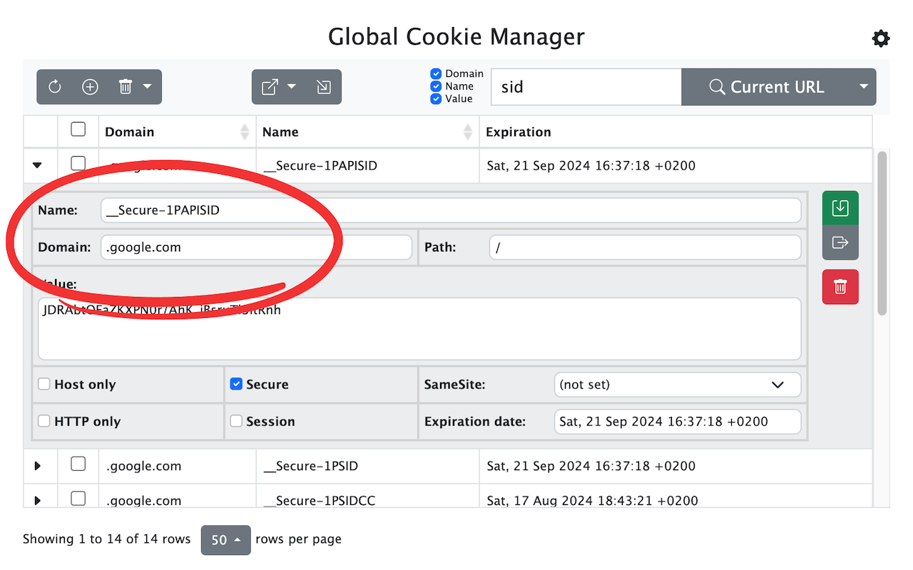 Global Cookie Manager截图5