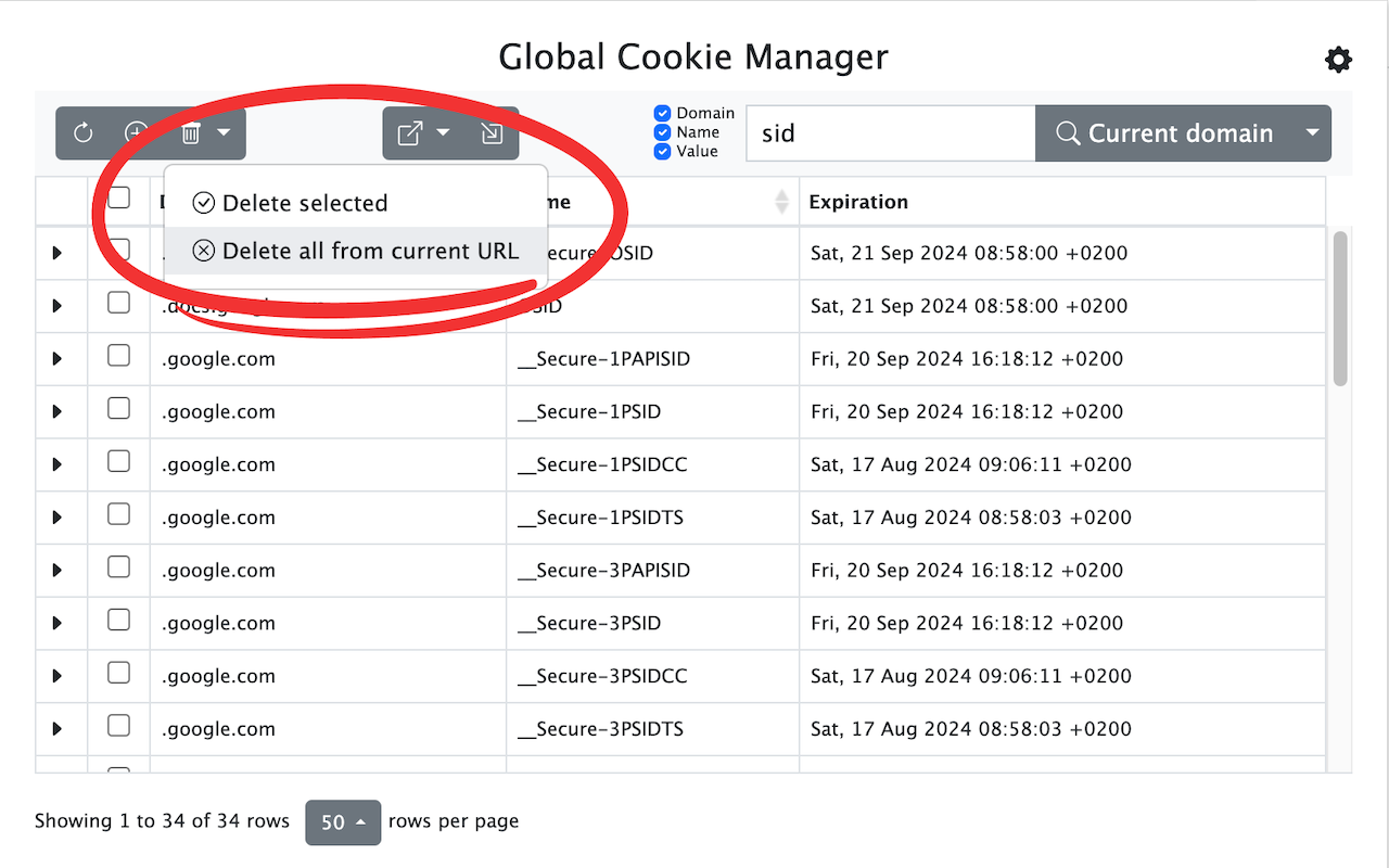 Global Cookie Manager截图6
