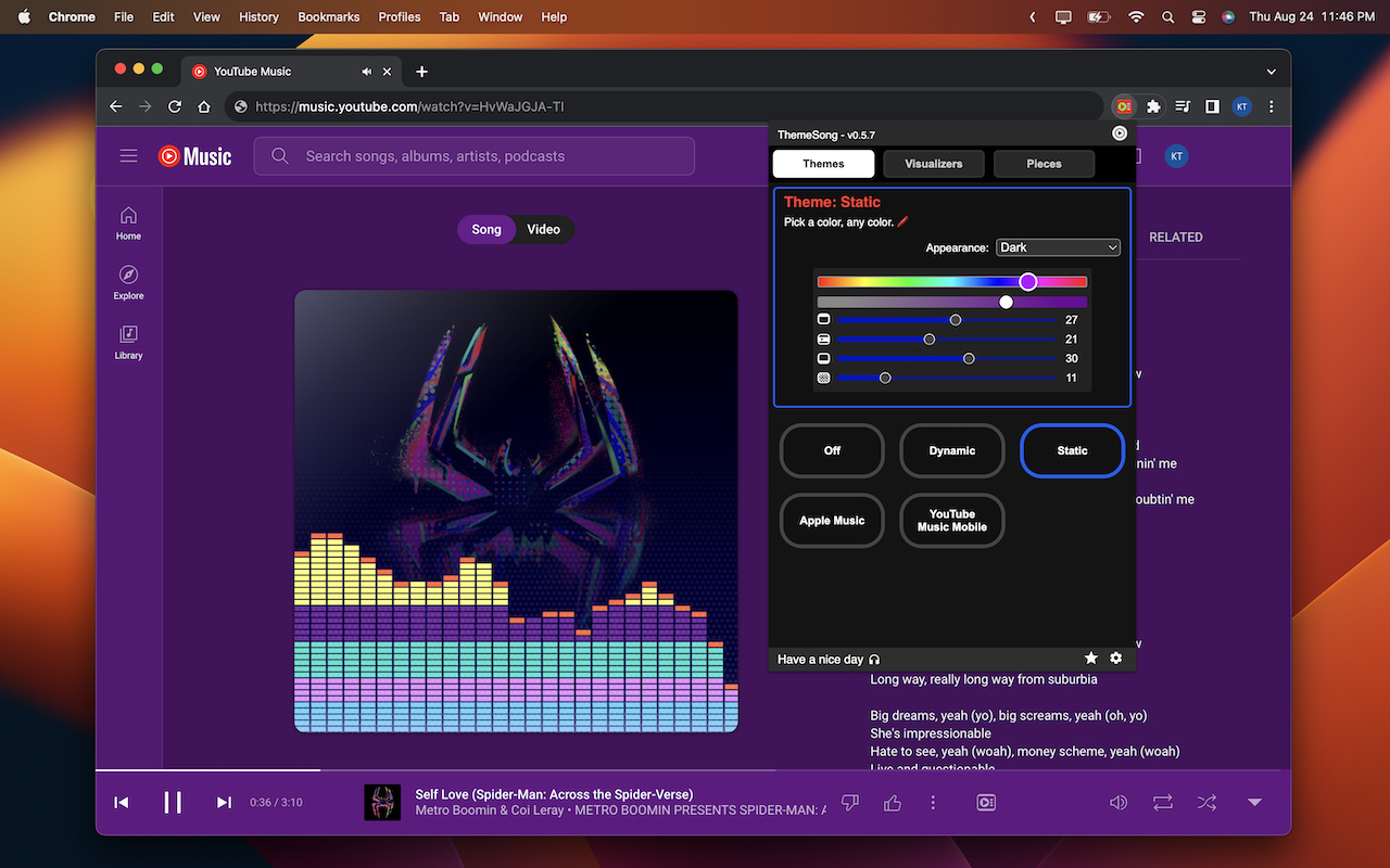 YouTube Music™ 主题音乐(增强器)截图5