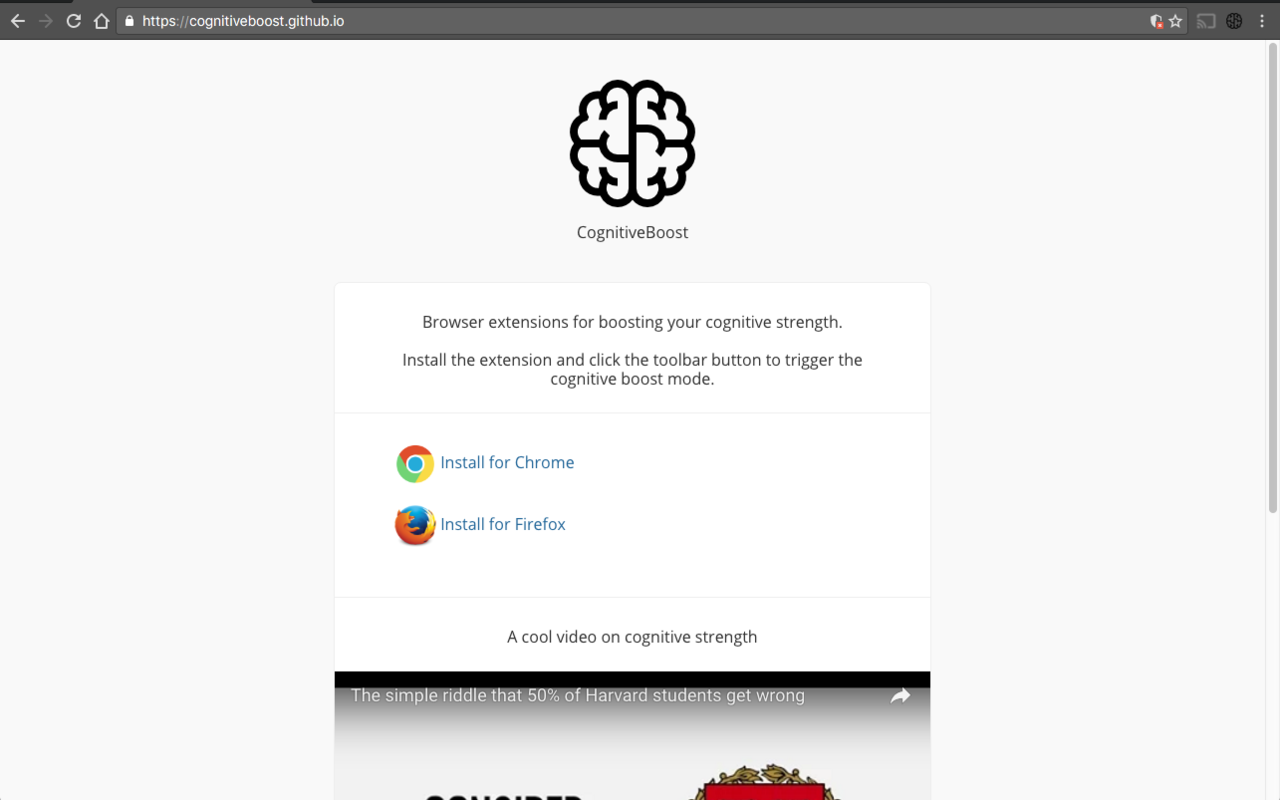 CognitiveBoost Extension截图1