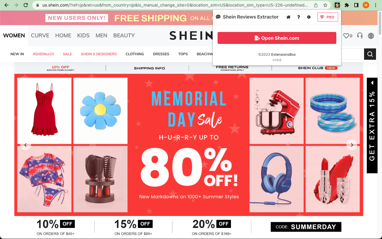Shein评论提取工具截图2