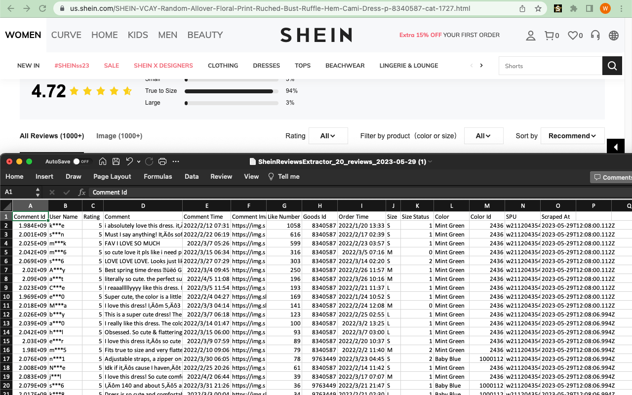 Shein评论提取工具截图3