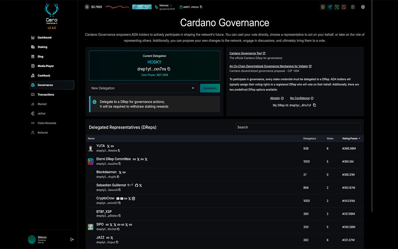 Gero Dashboard截图1