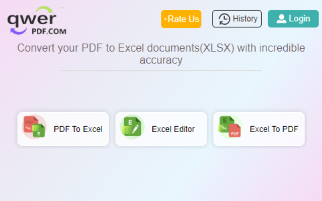 将PDF转为Excel截图3