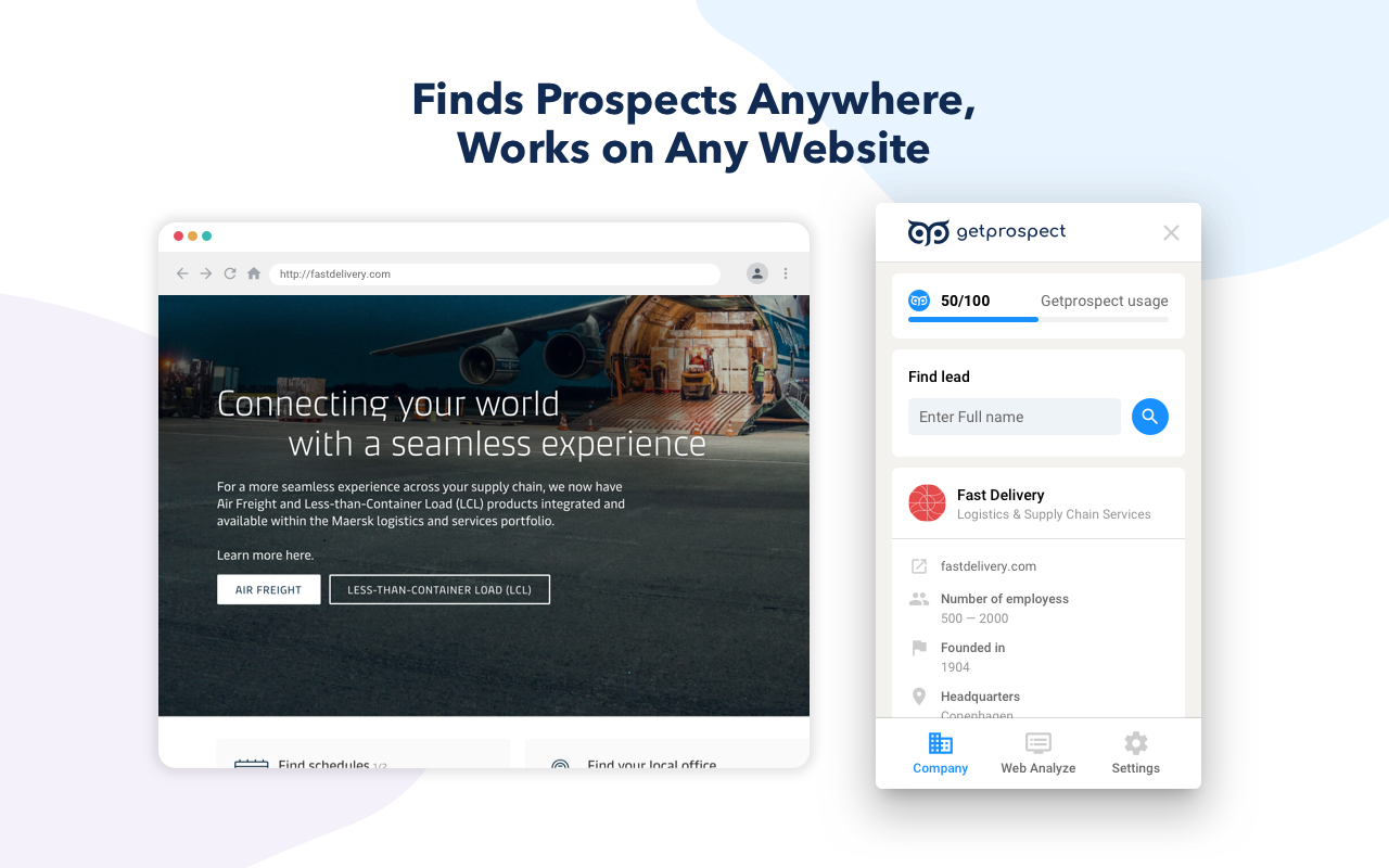 Email Finder - GetProspect截图2
