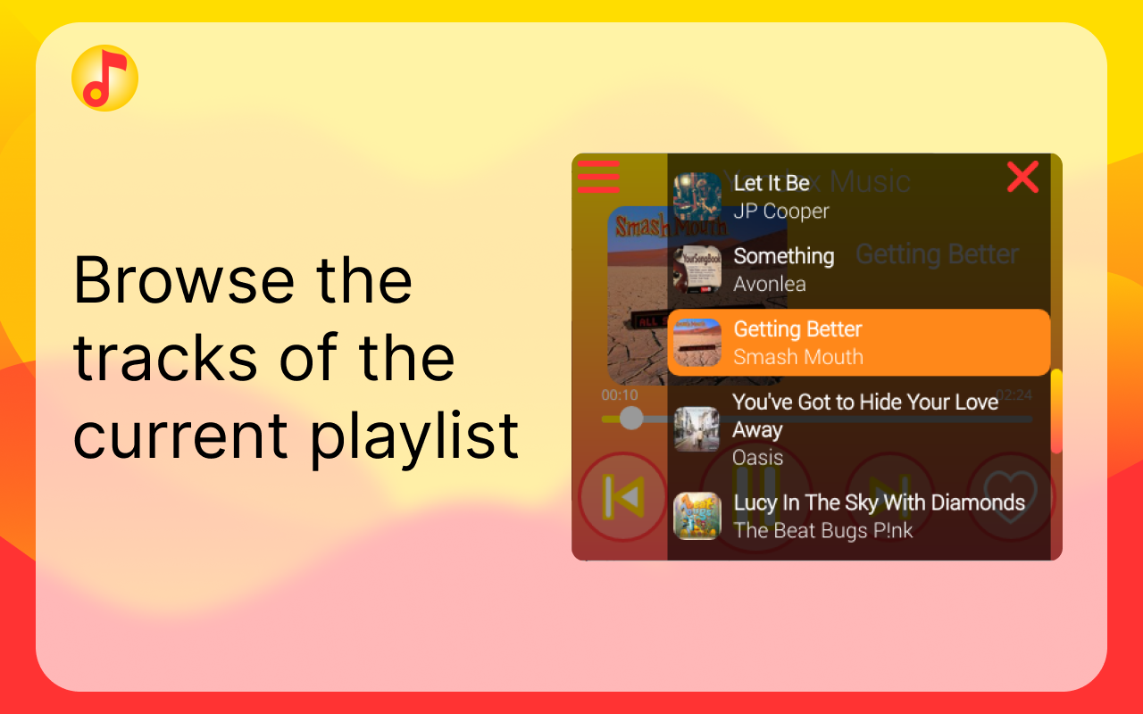 Yandex Music control截图1