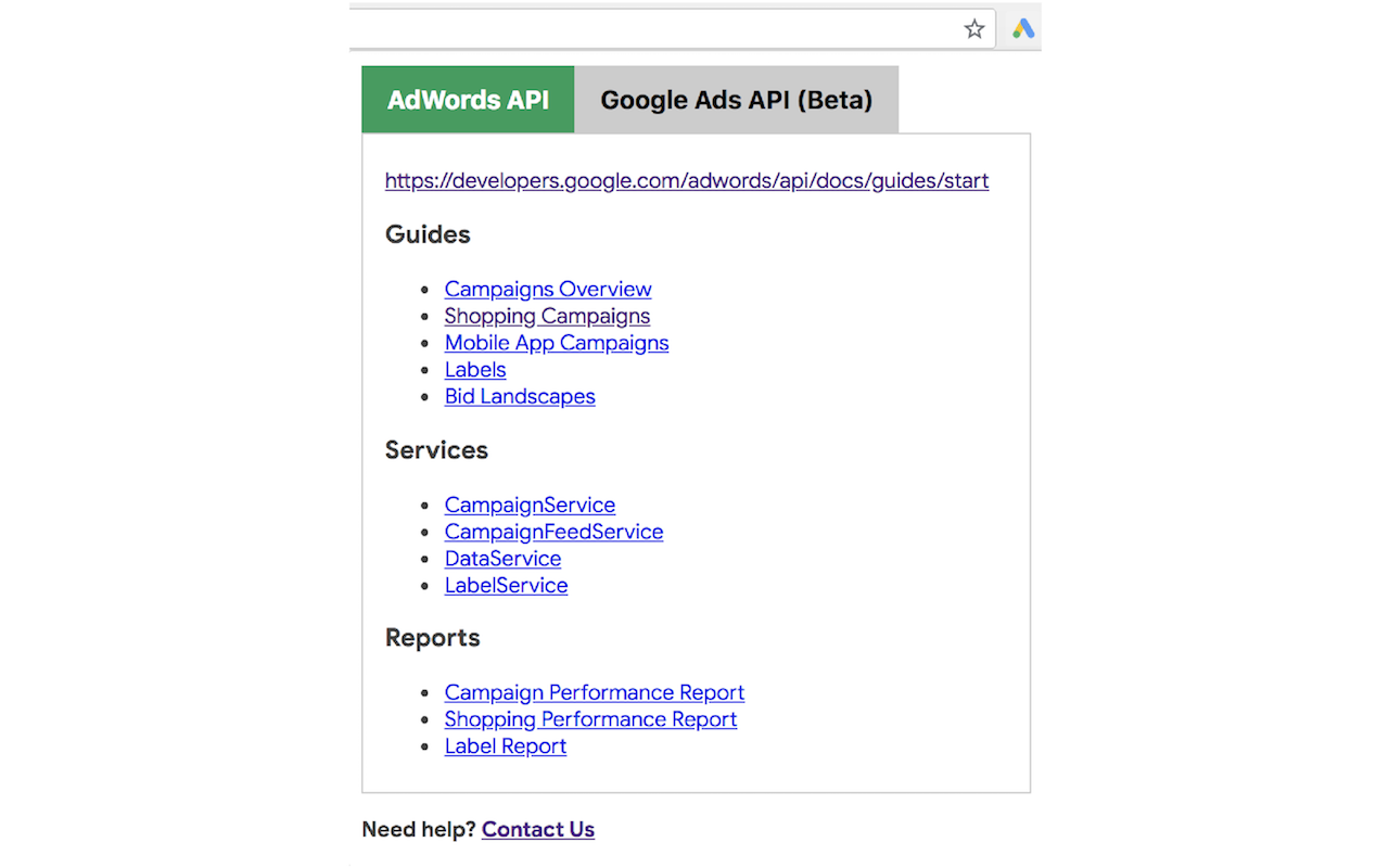 Google Ads API Web Navi截图4