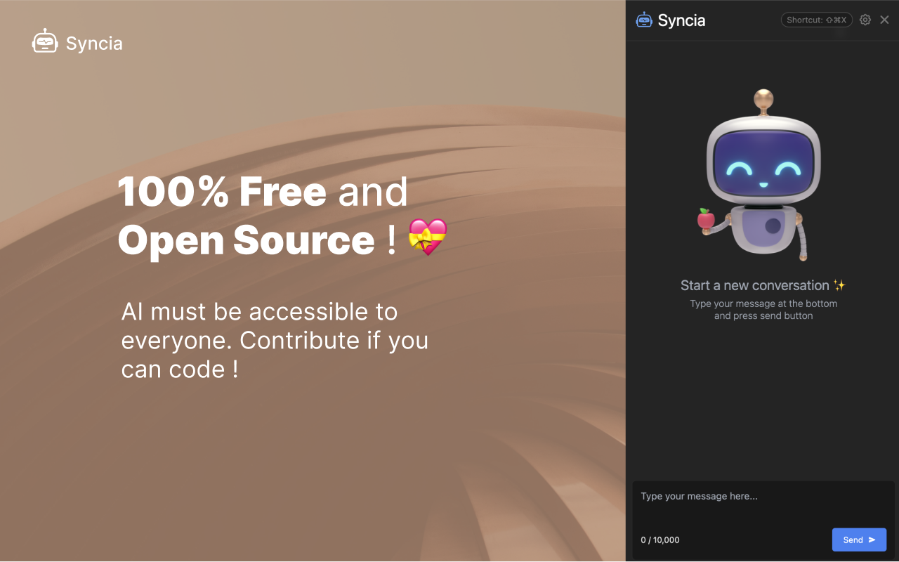 Syncia - Power of ChatGPT on any website截图1