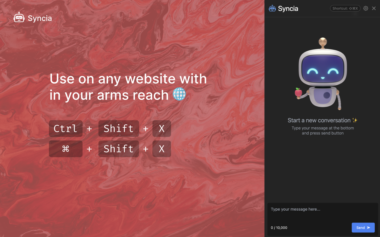 Syncia - Power of ChatGPT on any website截图2