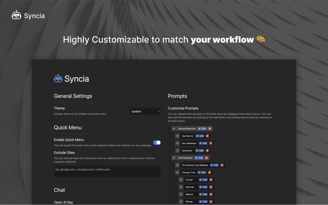 Syncia - Power of ChatGPT on any website截图4