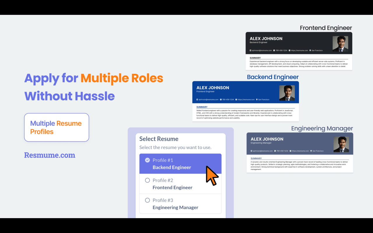 Resmume - Free Resume Builder截图1