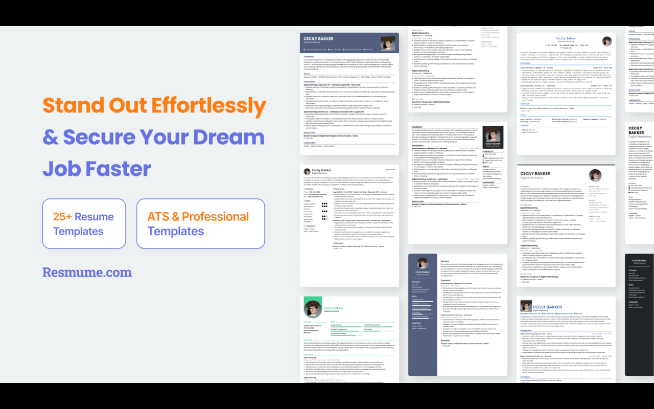 Resmume - Free Resume Builder截图4