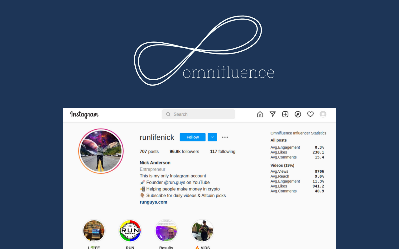 Influencer Insight | Omnifluence.io截图2