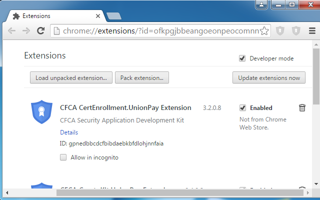 CFCA CryptoKit.UnionPay Extension截图2