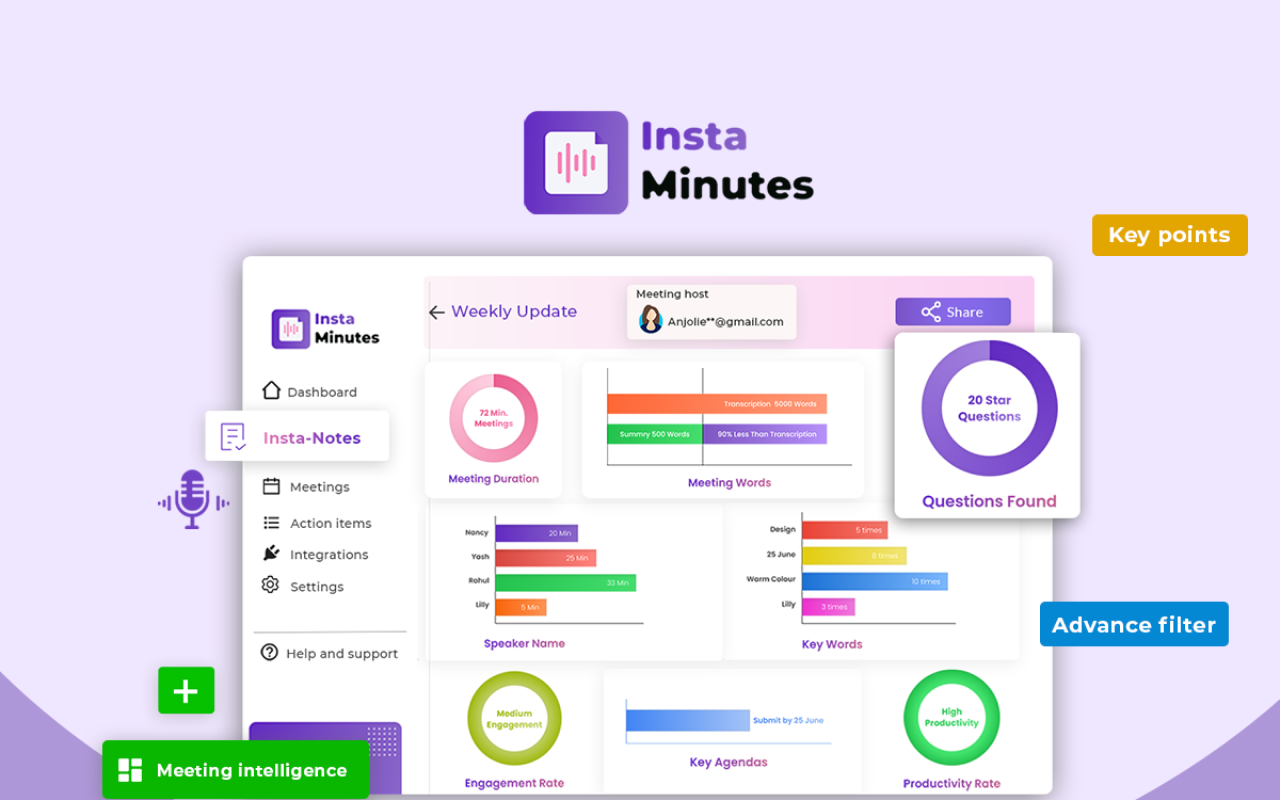 Instaminutes - #1st Meeting Intelligence tool截图2