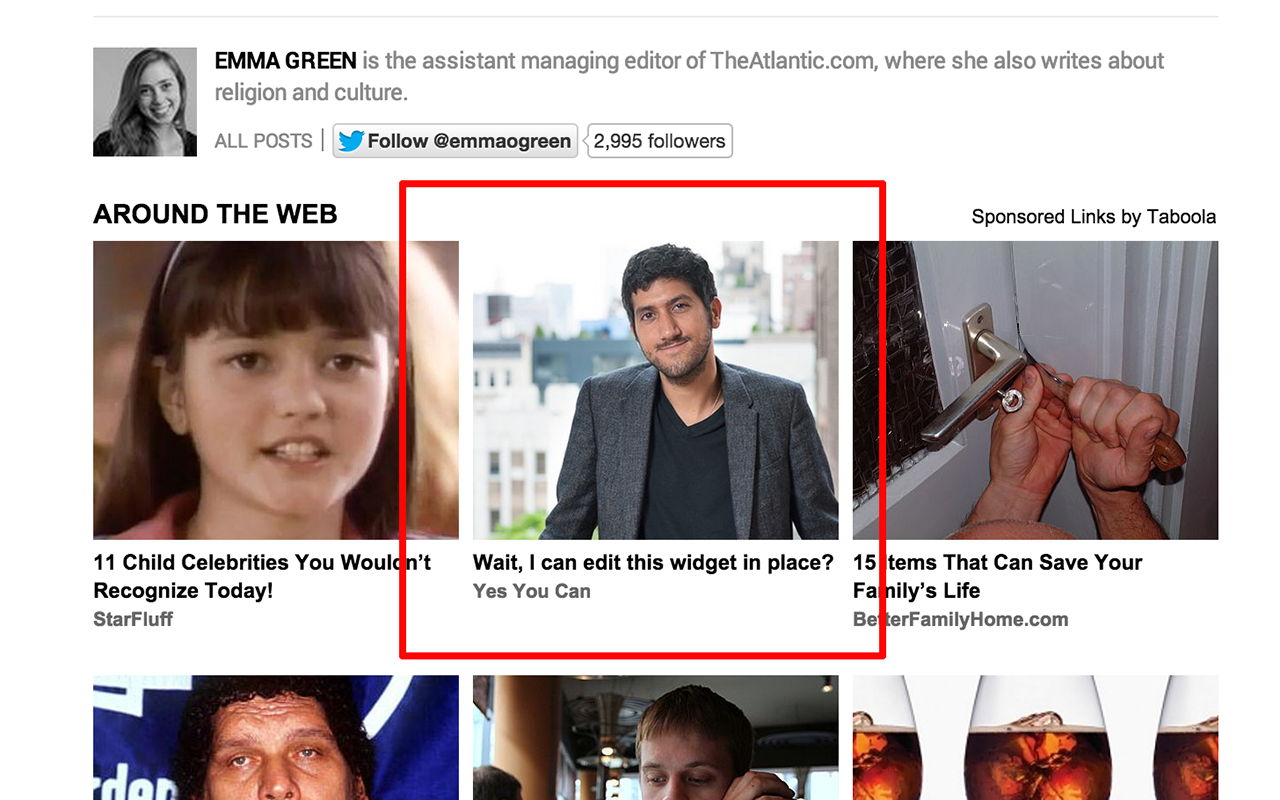 Edit Taboola Widget截图1