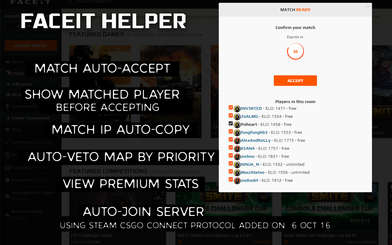 FACEIT HELPER截图2