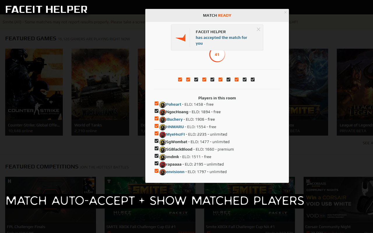 FACEIT HELPER截图5