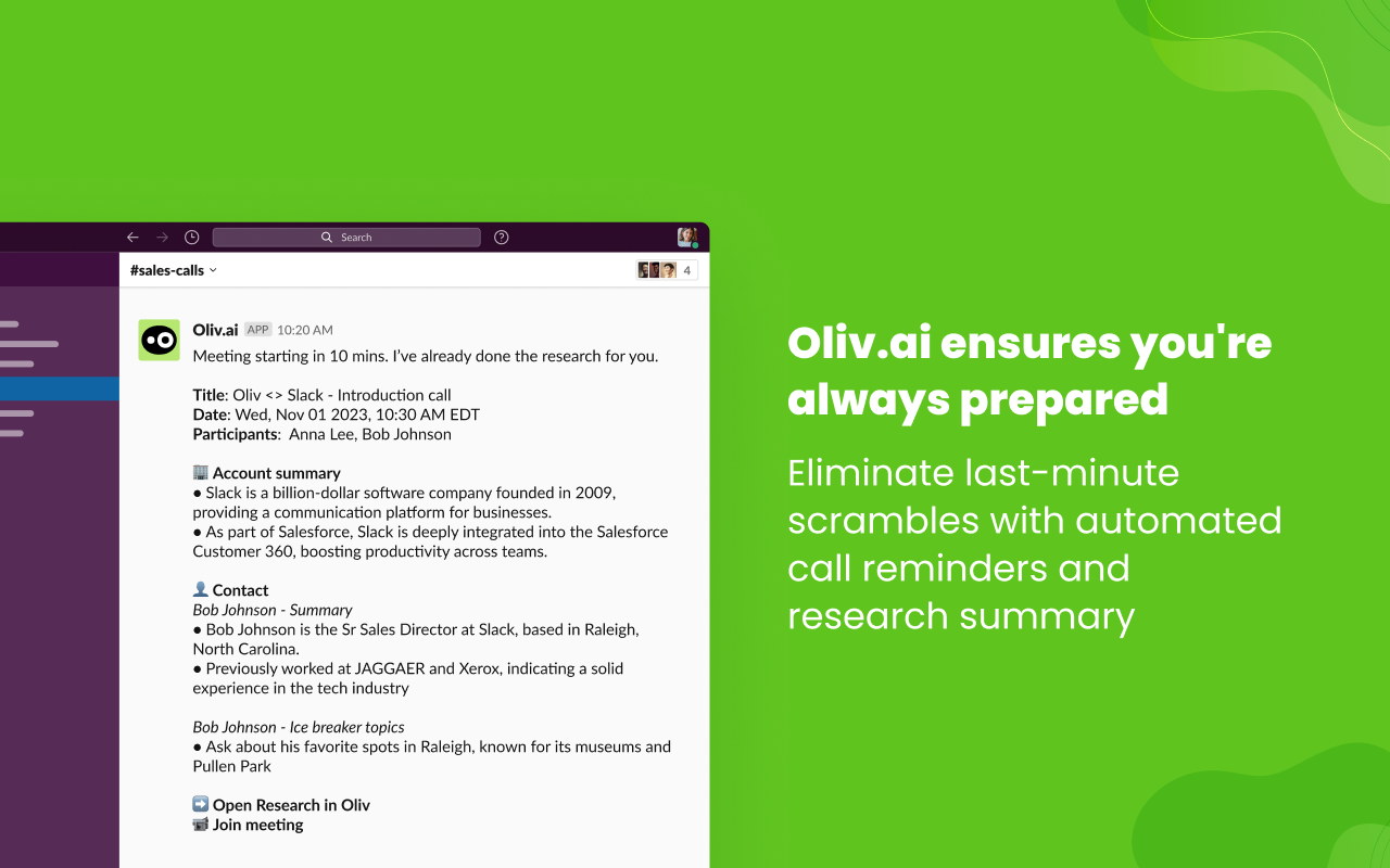 Oliv.AI - Your AI Sales Copilot截图2