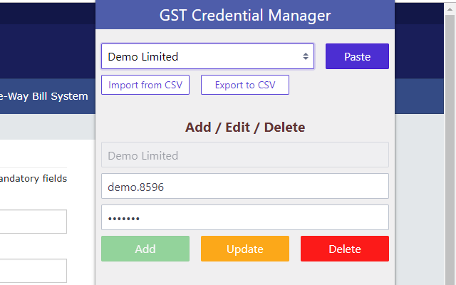 GST Credential Manager截图1