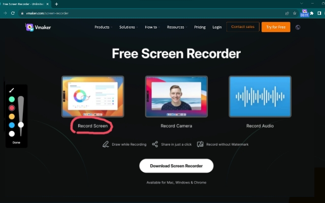 Vmaker - Free Screen Recorder截图1