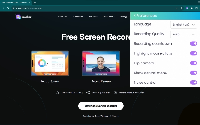 Vmaker - Free Screen Recorder截图4