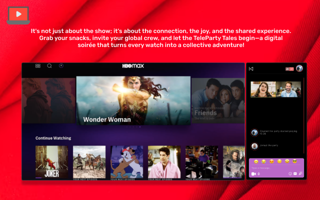 Teleparty is now available with video chat截图1