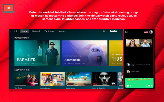 Teleparty is now available with video chat截图4