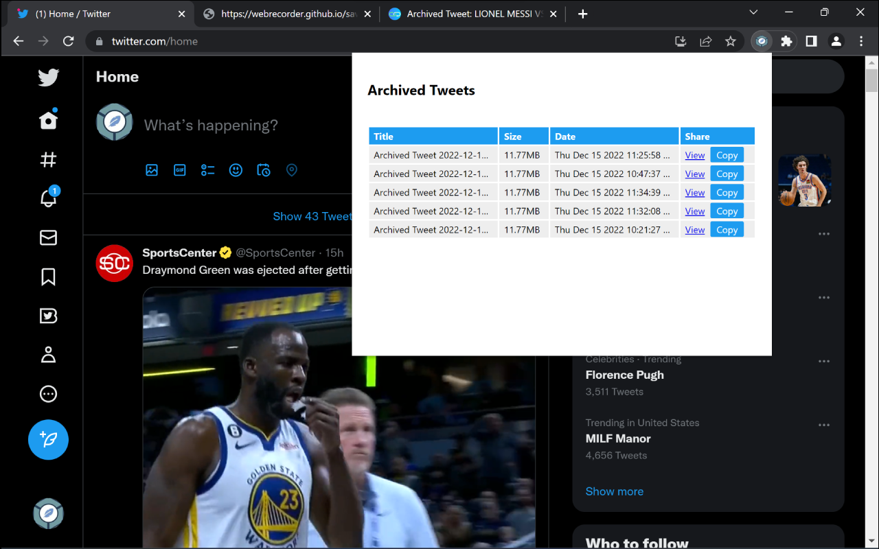 Pin Tweet to IPFS截图2