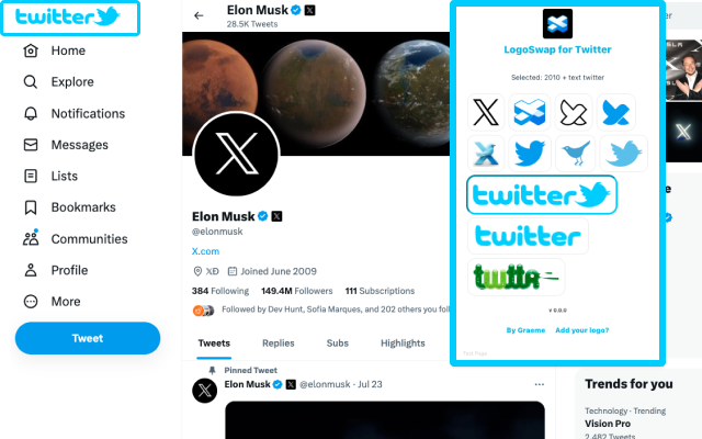 LogoSwap: Twitter X Logo Changer截图1