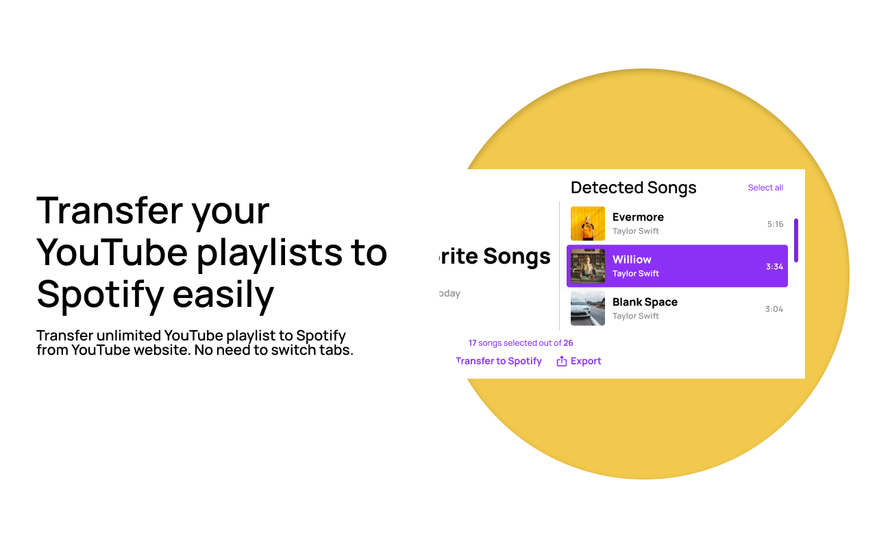 Youfy - YouTube to Spotify截图2