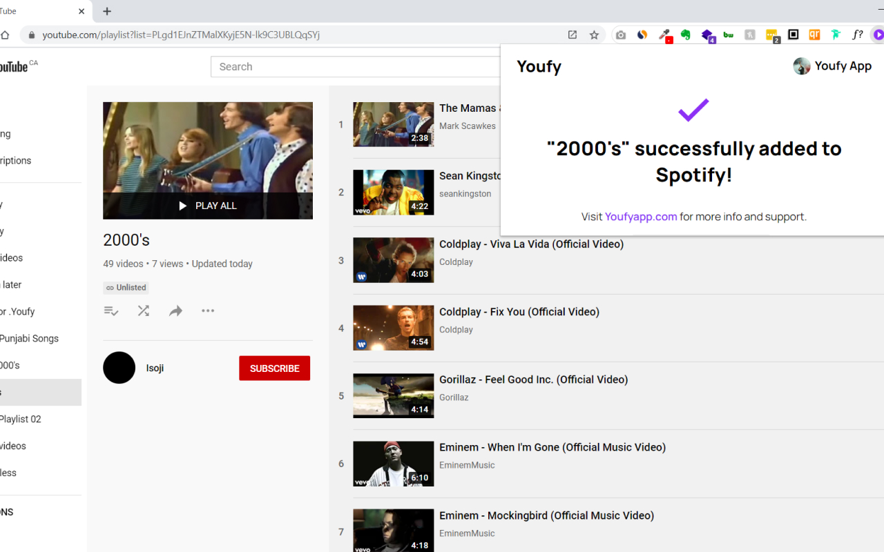 Youfy - YouTube to Spotify截图5