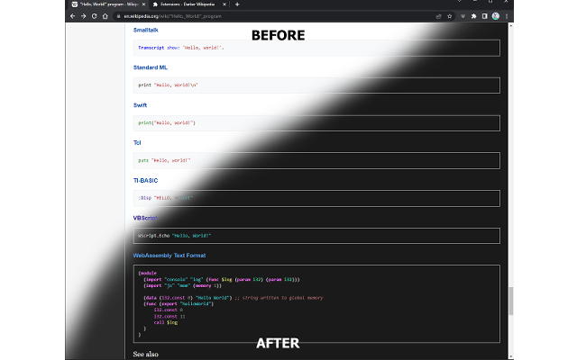 Dark/Night Mode For Wikipedia截图1