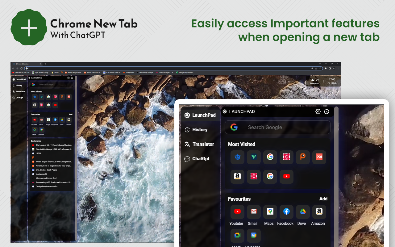 New Tab With ChatGPT for Chrome™截图1