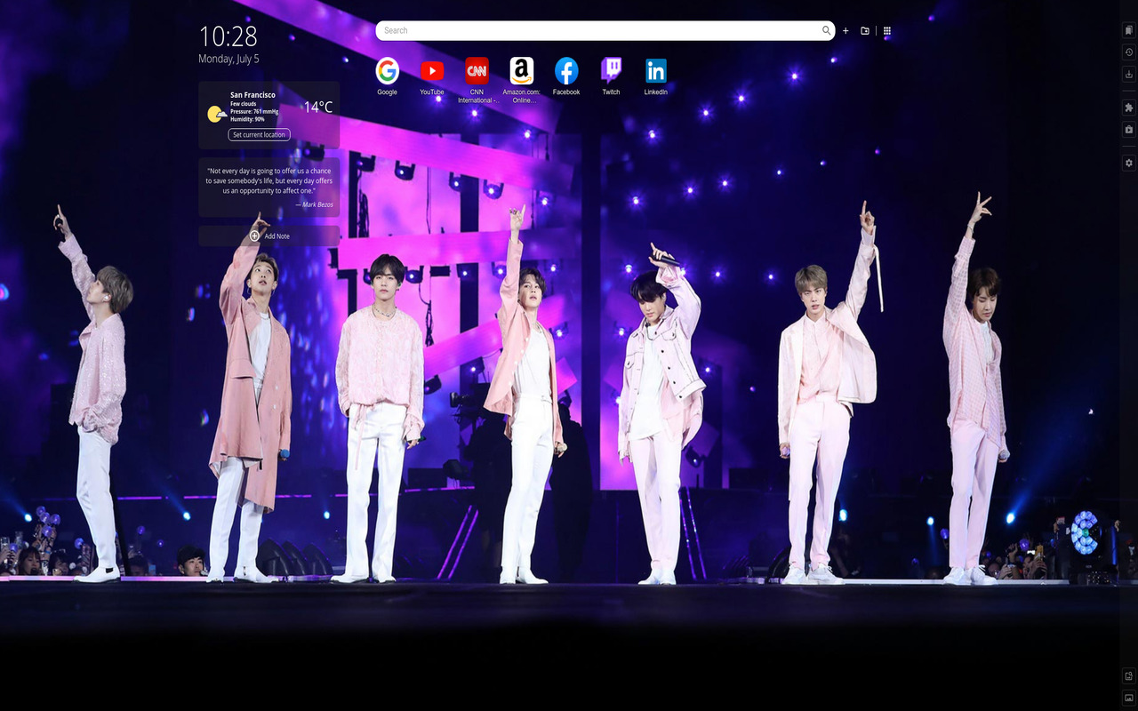 BTS Bangtan Boys 2021 New Tab截图2