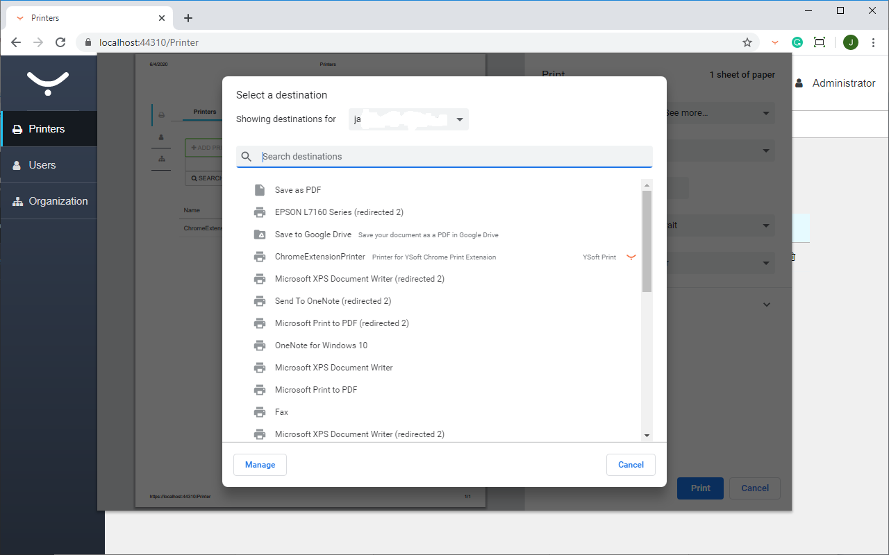 YSoft SAFEQ Chrome Print截图1