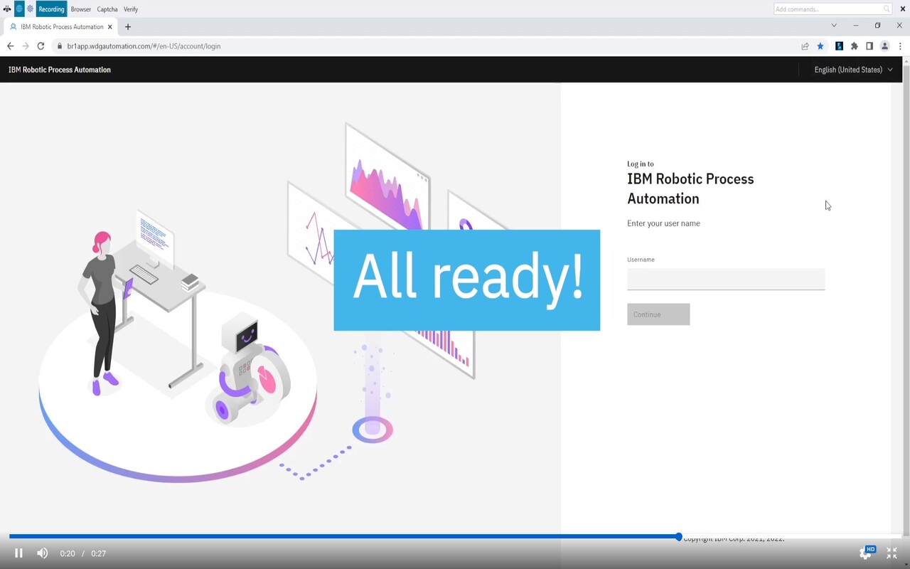 IBM RPA Web Recorder截图1