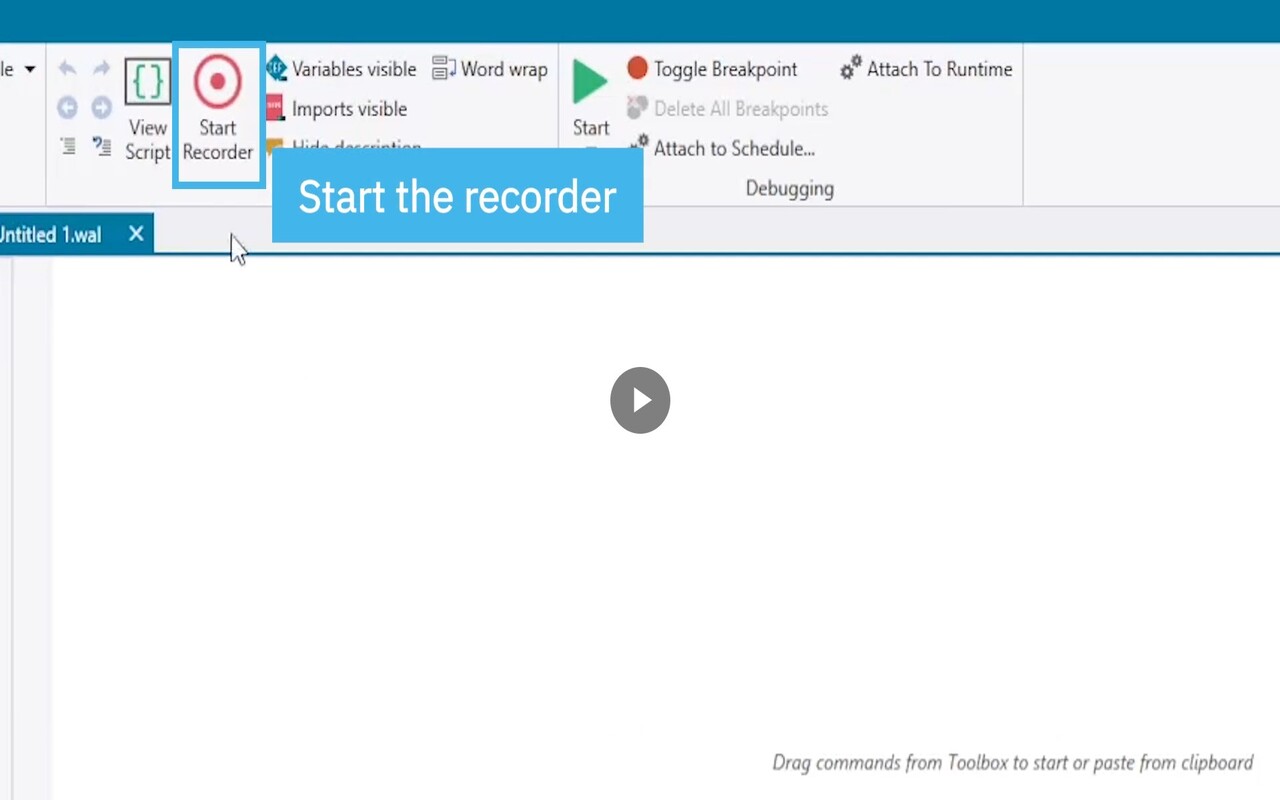 IBM RPA Web Recorder截图2